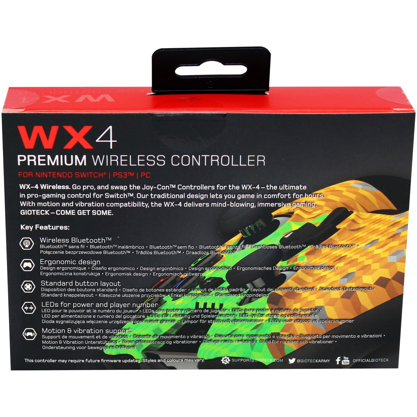 Controller Gioteck WX-4 WIRELESS (CUBES) (Nintendo Switch) - eMAG.ro