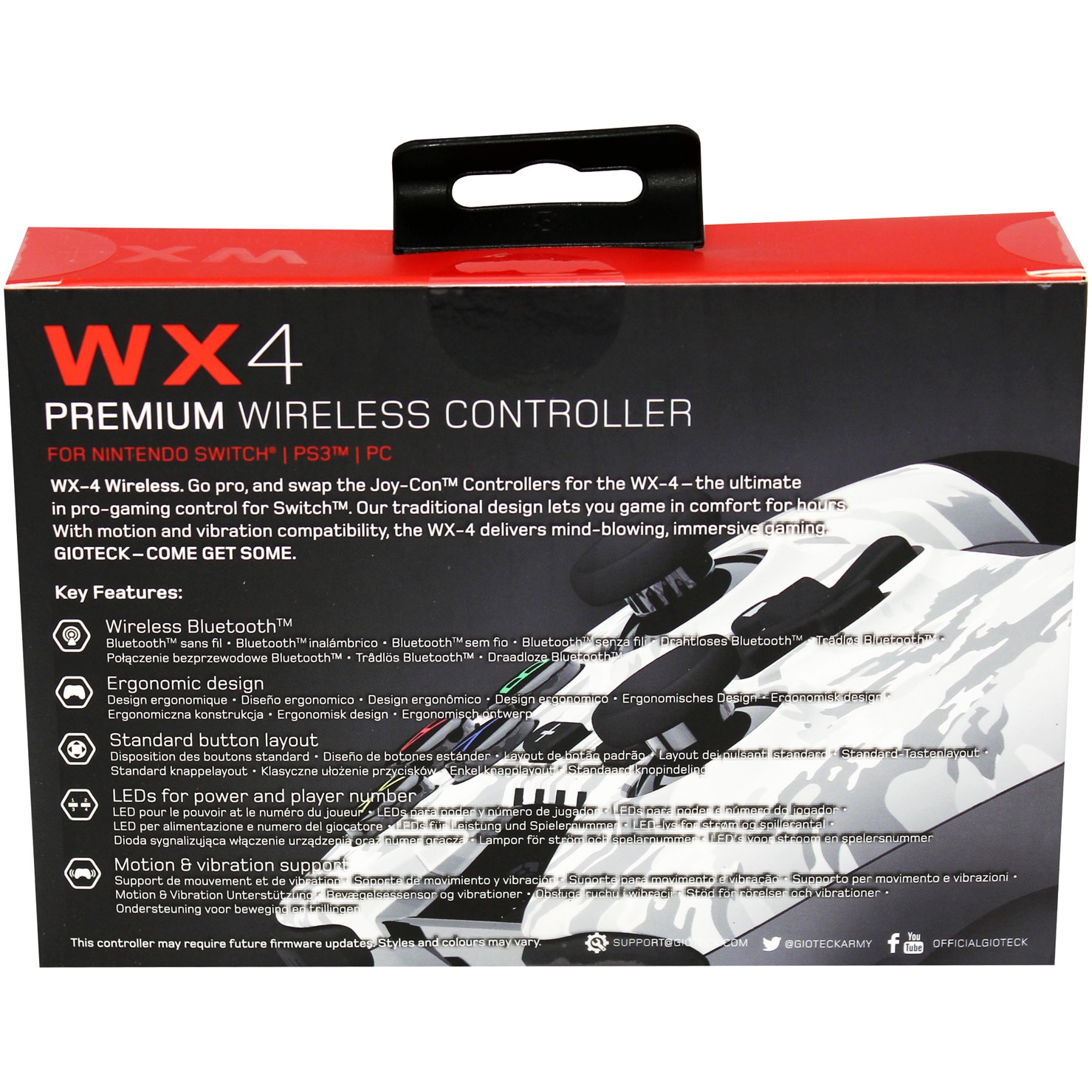Controller Gioteck WX-4 WIRELESS (CAMO) (Nintendo Switch) - eMAG.ro