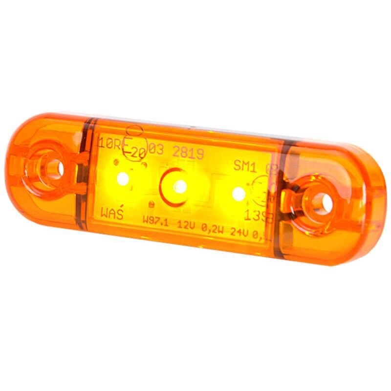 Lampa gabarit 84x24, LED, slim, galbena, W97.1 708 Was