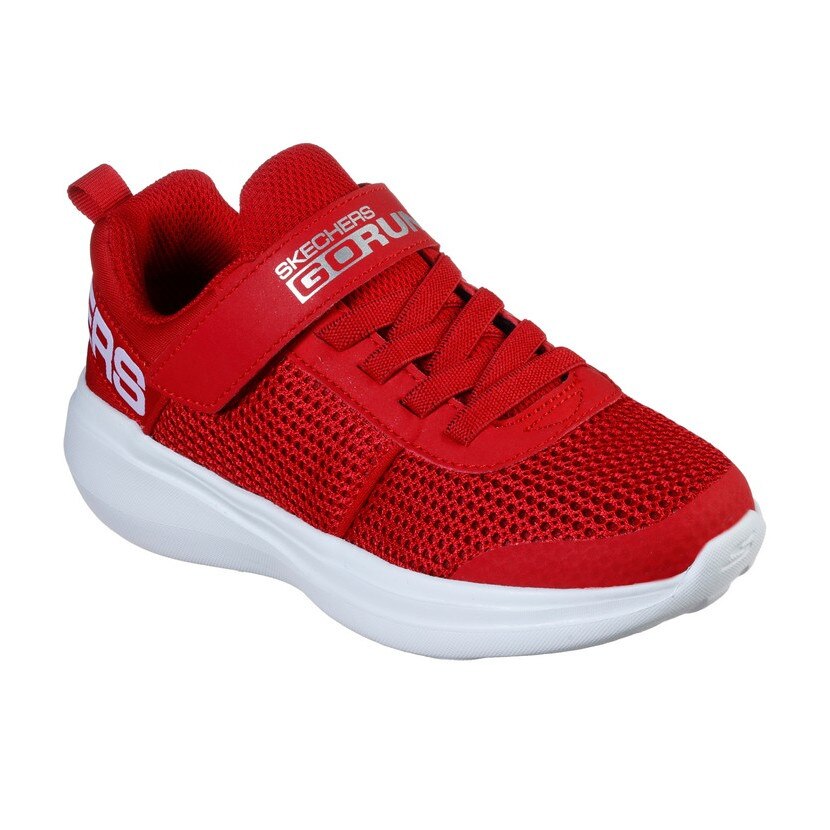 Pantofi baieti, Skechers, go run fast - tharo, Rosu, Rosu
