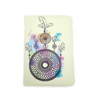 Husa Tableta 7 inch MRG L-442, Model X, Tribal, Crem Husa Tableta 7 inch MRG L-442, Model X, Tribal, Crem