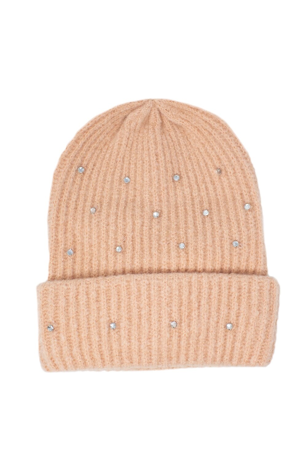 Caciula Only tricotata cu aplicatii decorative, one size, Roz