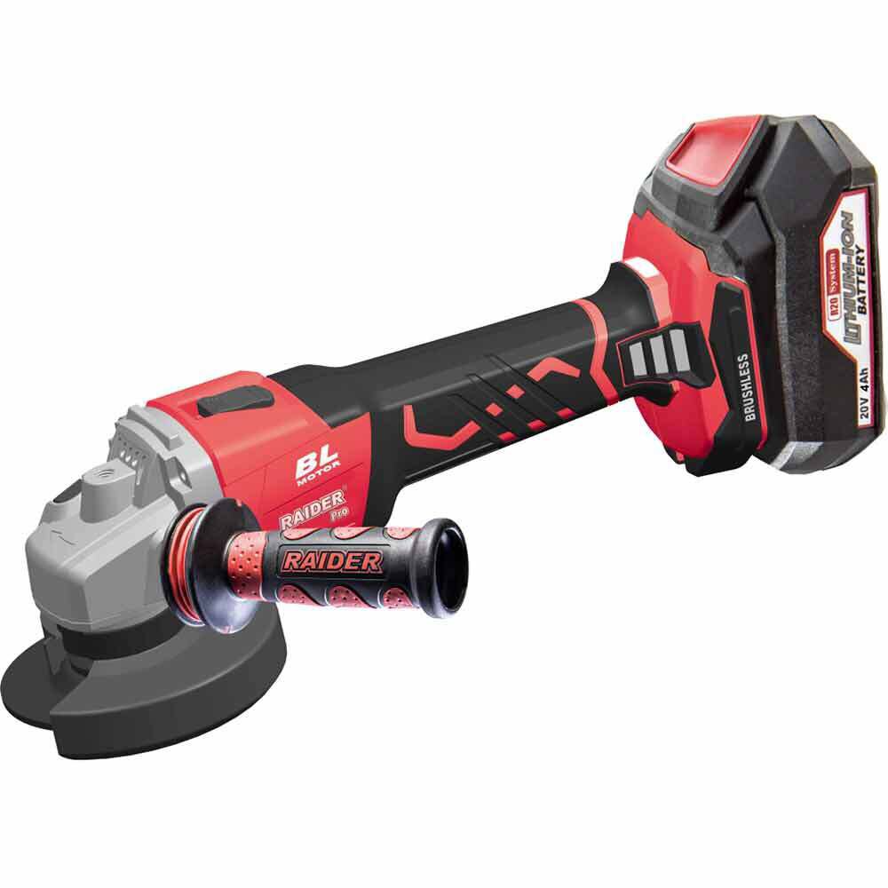 Polizor unghiular Ø125mm 11500min-1 4Ah 1h RDP-SBAG20, Raider 030224