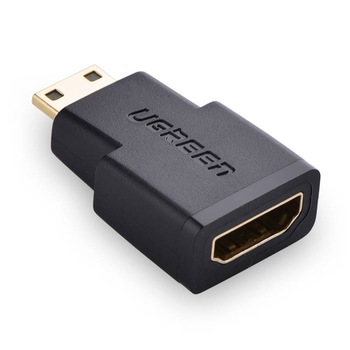 Adaptor UGREEN 20101 Mini HDMI la HDMI, Negru Adaptor UGREEN 20101 Mini HDMI la HDMI, Negru