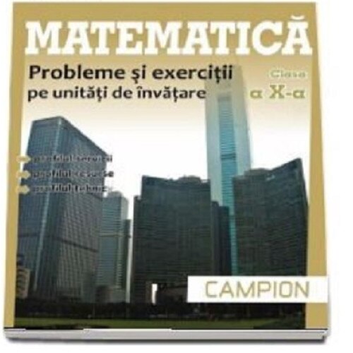 Matematica, M2. Probleme si exercitii pe unitati de invatare, pentru clasa a X-a - Marius BurteaGeorgeta Burtea