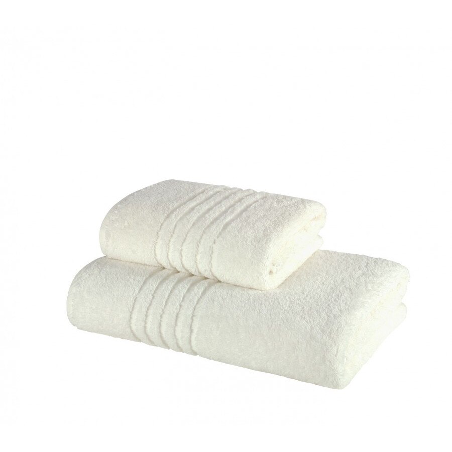 Set 2 prosoape bumbac 100% 50x90cm, 70x140cm, Alb