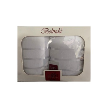 Set Belinda de 2 prosoape , cu doua fete , culoare alb Set Belinda de 2 prosoape , cu doua fete , culoare alb