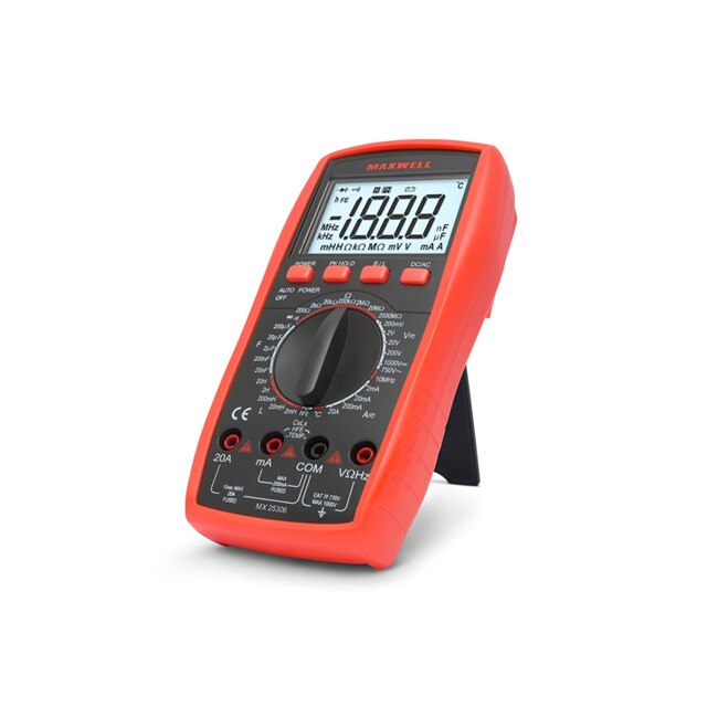 Multimetru Tester Tensiune Electronic Maxwell, cu afisaj LCD si avertizare sonora, 190x95x30 mm
