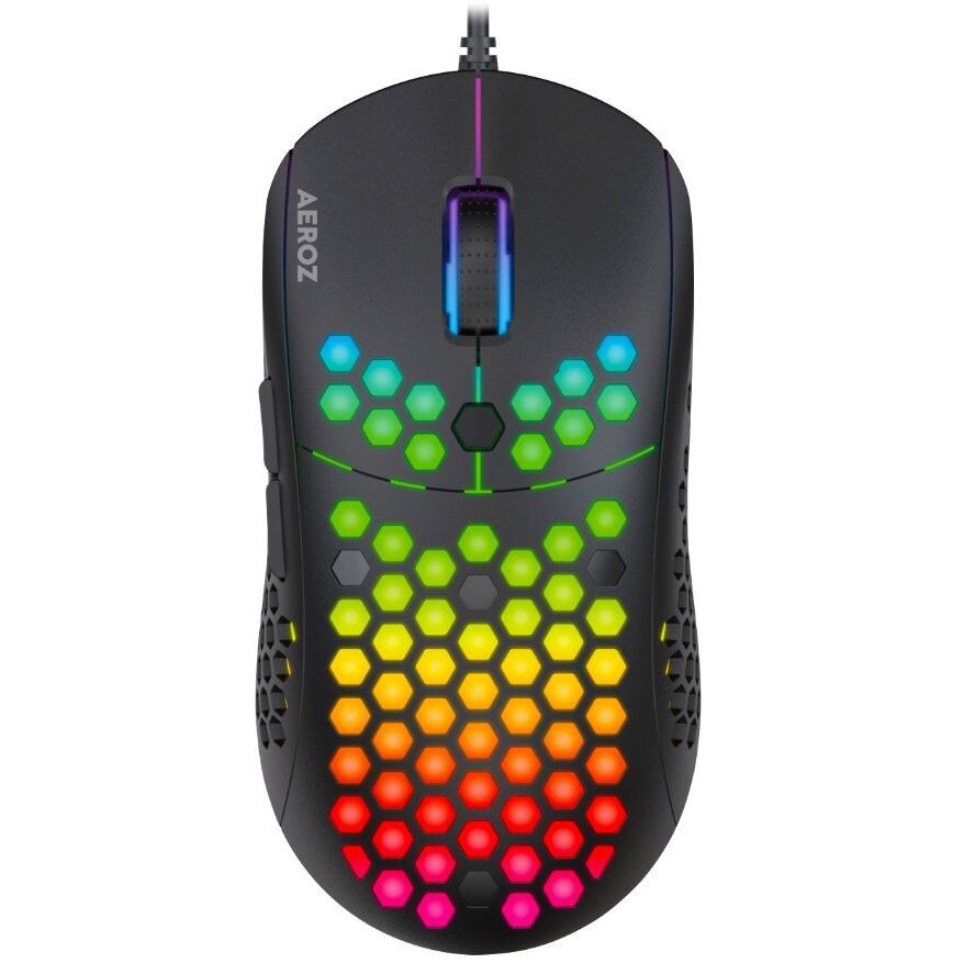 Mouse Gaming, Aeroz, GM1000, RGB, 6400 DPI
