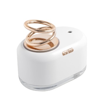 Umidificator de aer cu Difuzor de aroma si inel dublu suspendat cu lumina colorata pentru noapte , ALB , Gematix Umidificator de aer cu Difuzor de aroma si inel dublu suspendat cu lumina colorata pentru noapte , ALB , Gematix