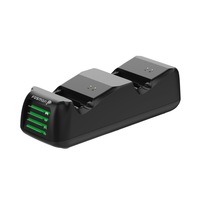 incarcator pentru controler fosmon quad pro compatibil cu controlere xbox one  one x  one s elite statie de incarcare cu doua docuri cu 4 baterii reincarcabile - negru imagen 4_0_
0