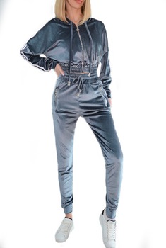 Trening de catifea Venus, Gri, S-M Trening de catifea Venus, Gri, S-M