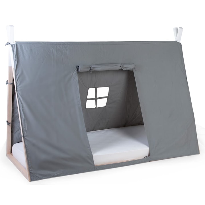 CHILDHOME szürke tipi sátor ágy 90 x 200 cm