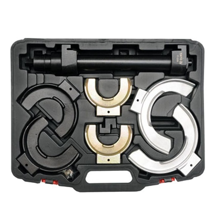 Инструменти за смяна на пружини на амортисьори YATO, 7 части, стомана, 126х212 мм