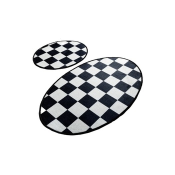 Set 2 covorase baie ovale 60x100cm, 50x60 cm, Alessia Home, DAMA DJT Set 2 covorase baie ovale 60x100cm, 50x60 cm, Alessia Home, DAMA DJT