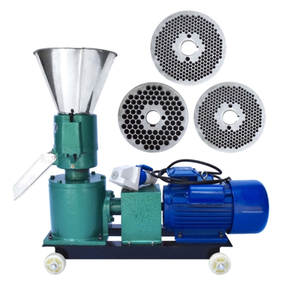 Granulator Furaje EMP®️ Tehno cu Reductor, Profesional, 3 KW, 80 kg/h, 1500 RPM, Cupru 100%, Trifazat