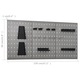 Работна пейка за гараж/работилница vidaXL, 4 отделения, Стомана, 120 x 60 x 85 см, Сив