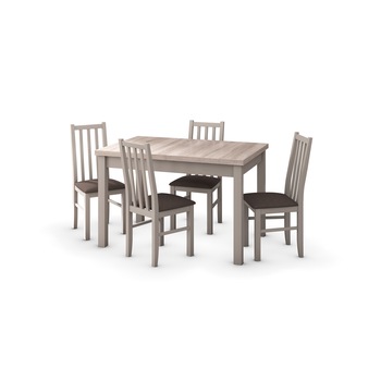 Set masa living CB, MB-13 cu 4 scaune S-38 S6 extensibila, sonoma Set masa living CB, MB-13 cu 4 scaune S-38 S6 extensibila, sonoma
