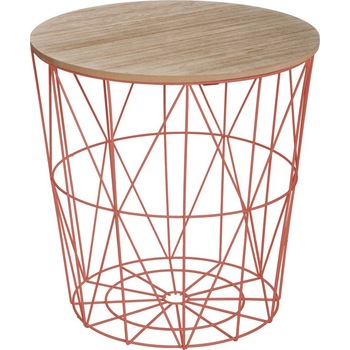 Masuta cafea Atmosphera Créateur d'intérieur Teracota, otel, 40x39.5 cm Masuta cafea Atmosphera Créateur d'intérieur Teracota, otel, 40x39.5 cm