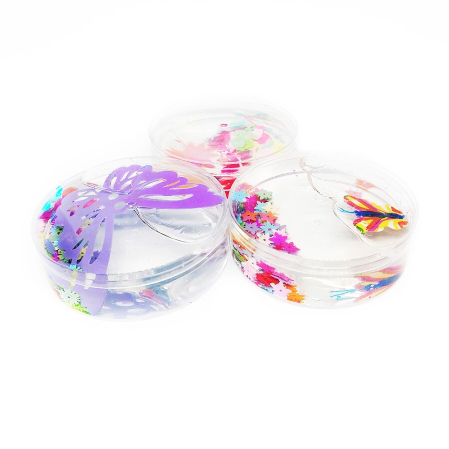 Set 3 gelatine Butterfly and Flowers, 60ml