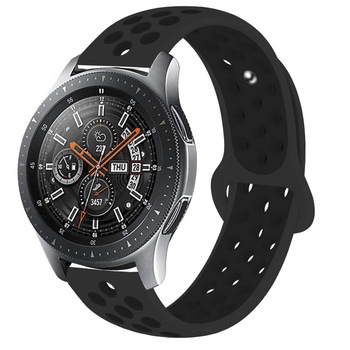 Curea silicon ZAFIT™ 22 mm, design Sport, compatibila cu Samsung Galaxy Watch 46mm, Frontier 46mm, Huawei Watch GT 2 46mm, sau orice ceas de 22 mm latimea curelei; NEGRU/NEGRU CS03 Curea silicon ZAFIT™ 22 mm, design Sport, compatibila cu Samsung Galaxy Watch 46mm, Frontier 46mm, Huawei Watch GT 2 46mm, sau orice ceas de 22 mm latimea curelei; NEGRU/NEGRU CS03