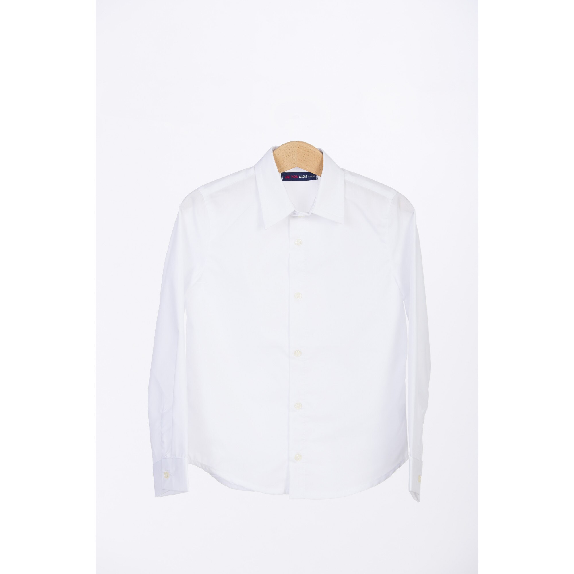 Camasa de baieti BE YOU, clasic, Alb