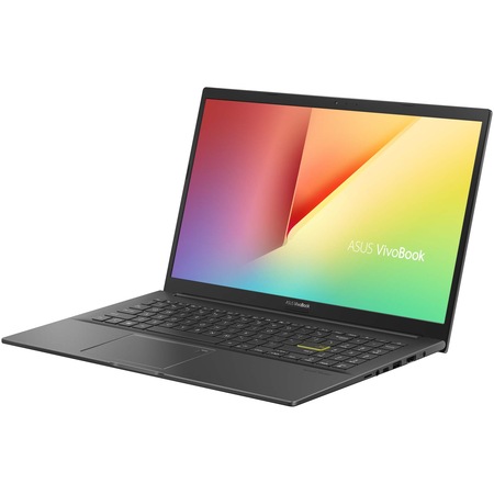 Laptop ASUS VivoBook 15 K513EA cu procesor Intel® Core™ i3-1115G4 pana la 4.10 GHz, 15.6", Full HD, 8GB, 256GB SSD, Intel® UHD Graphics, Endless OS, Indie Black