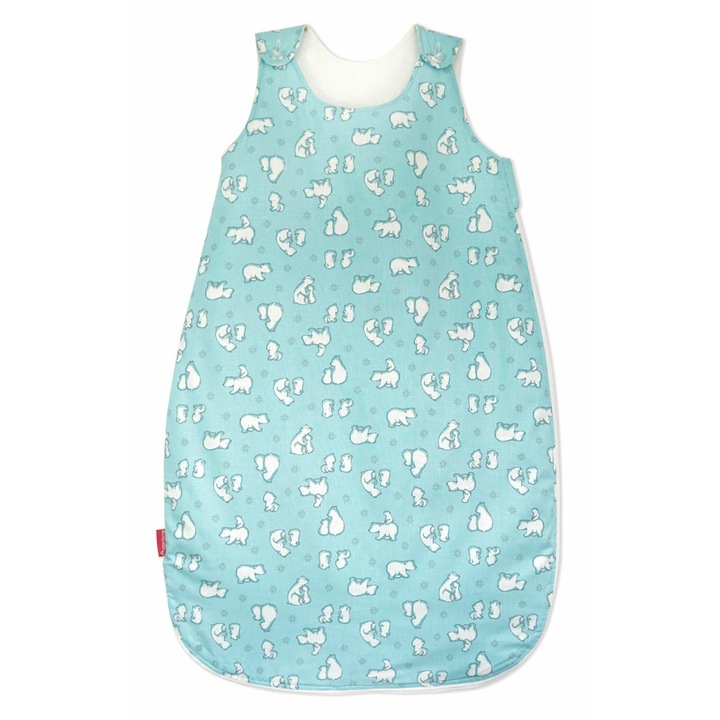 Sac de dormit, KidsDecor, vara 0.5 tog Ursi Polari 70 cm