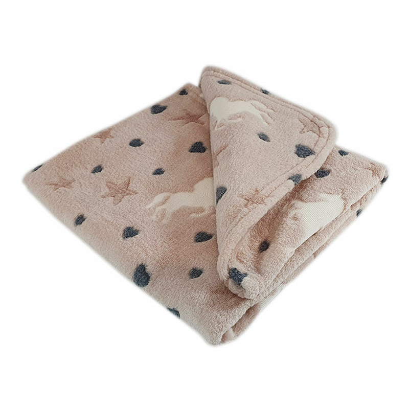 Paturica fleece, KidsDecor, Baby girl dream, 75x75 cm