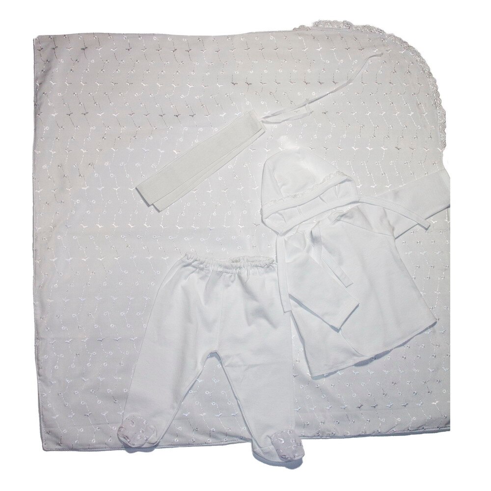 Set nou nascut, Pifou, 0-1 luni, alb