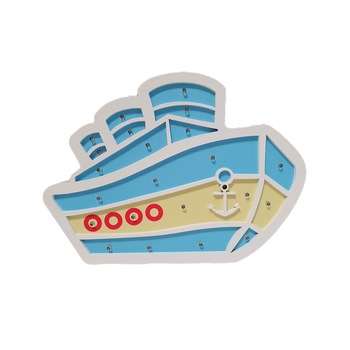 Lampa din MDF cu LEDURI model barcuta, Toys Bazaar Lampa din MDF cu LEDURI model barcuta, Toys Bazaar