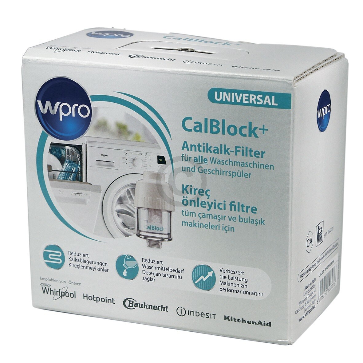 Calblock филтър за перална машина против варовик 484000008910 W-PRO ...
