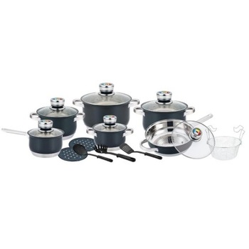 Set 18 Piese Inox 9 Straturi Inductie – Herenthal Belgium – Negru Set 18 Piese Inox 9 Straturi Inductie – Herenthal Belgium – Negru