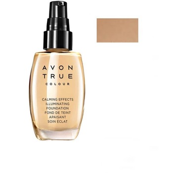 Fond de ten cu efect iluminator True Colour Calming Effects, Almond, Avon 30 ml Fond de ten cu efect iluminator True Colour Calming Effects, Almond, Avon 30 ml