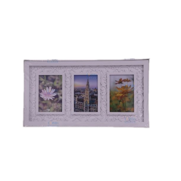 Rama foto de perete, 10 x 15, alb