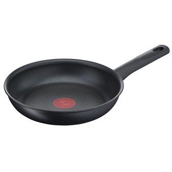 Tigaie Tefal So Recycled, 22 cm, inductie, indicator Thermo-Signal, invelis antiaderent, 100% aluminiu reciclat, maner ergonomic, negru