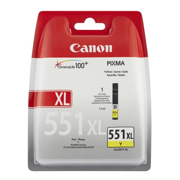 Cartus Canon CLI-551-Y XL (6446B004), Galben