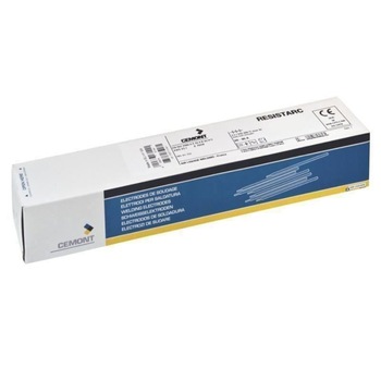 Electrozi Bazici Cemont Resistarc, 3.2x450 mm, cu Pulbere de Fier in Invelis, 5.5 Kg Electrozi Bazici Cemont Resistarc, 3.2x450 mm, cu Pulbere de Fier in Invelis, 5.5 Kg