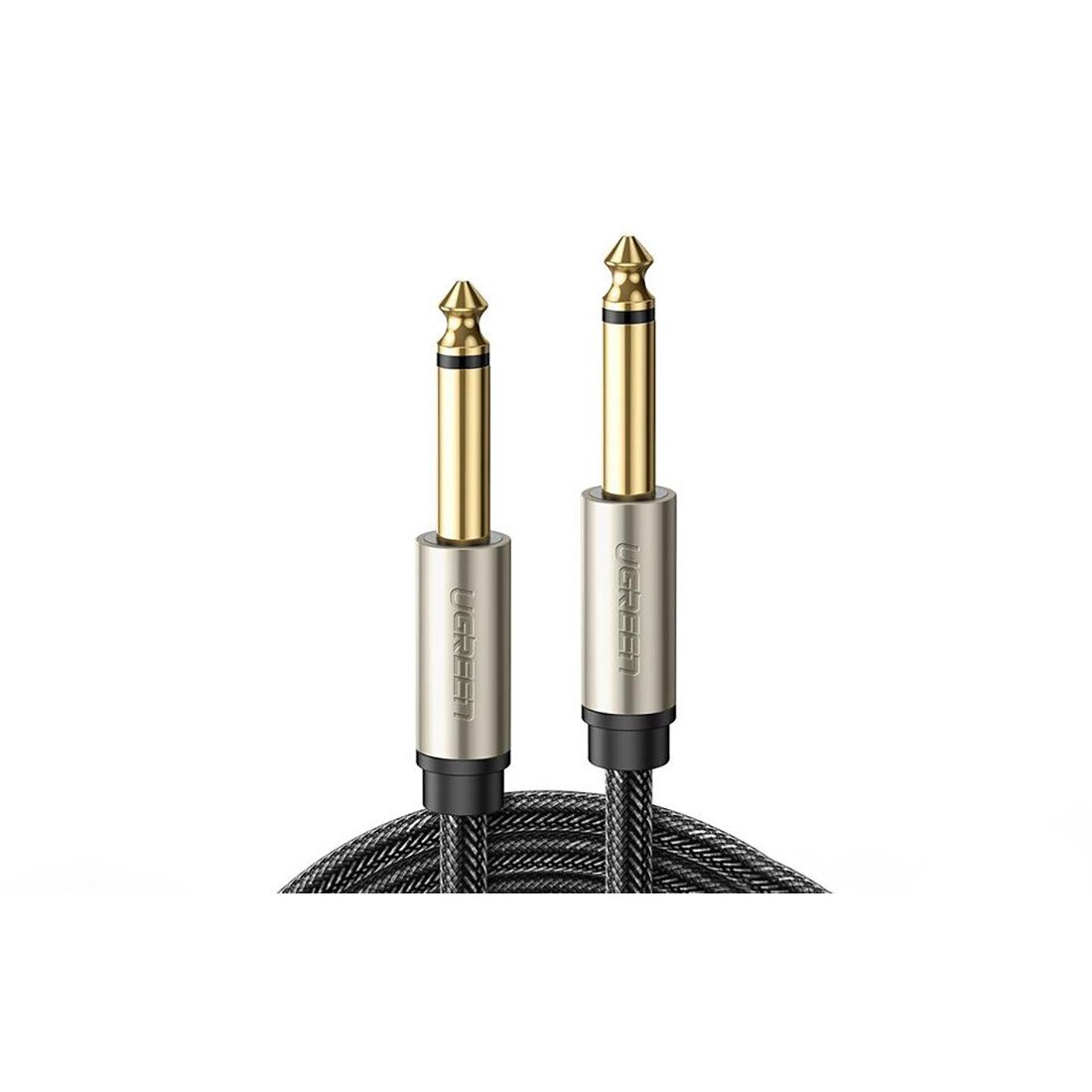 Cablu jack UGREEN AV128 de 6,35 mm pentru TRS - 10m, Gri