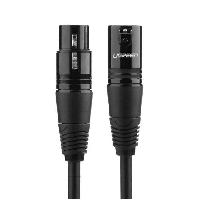 Cablu jack UGREEN AV130 XLR mama la XLR tata - 2m , Negru