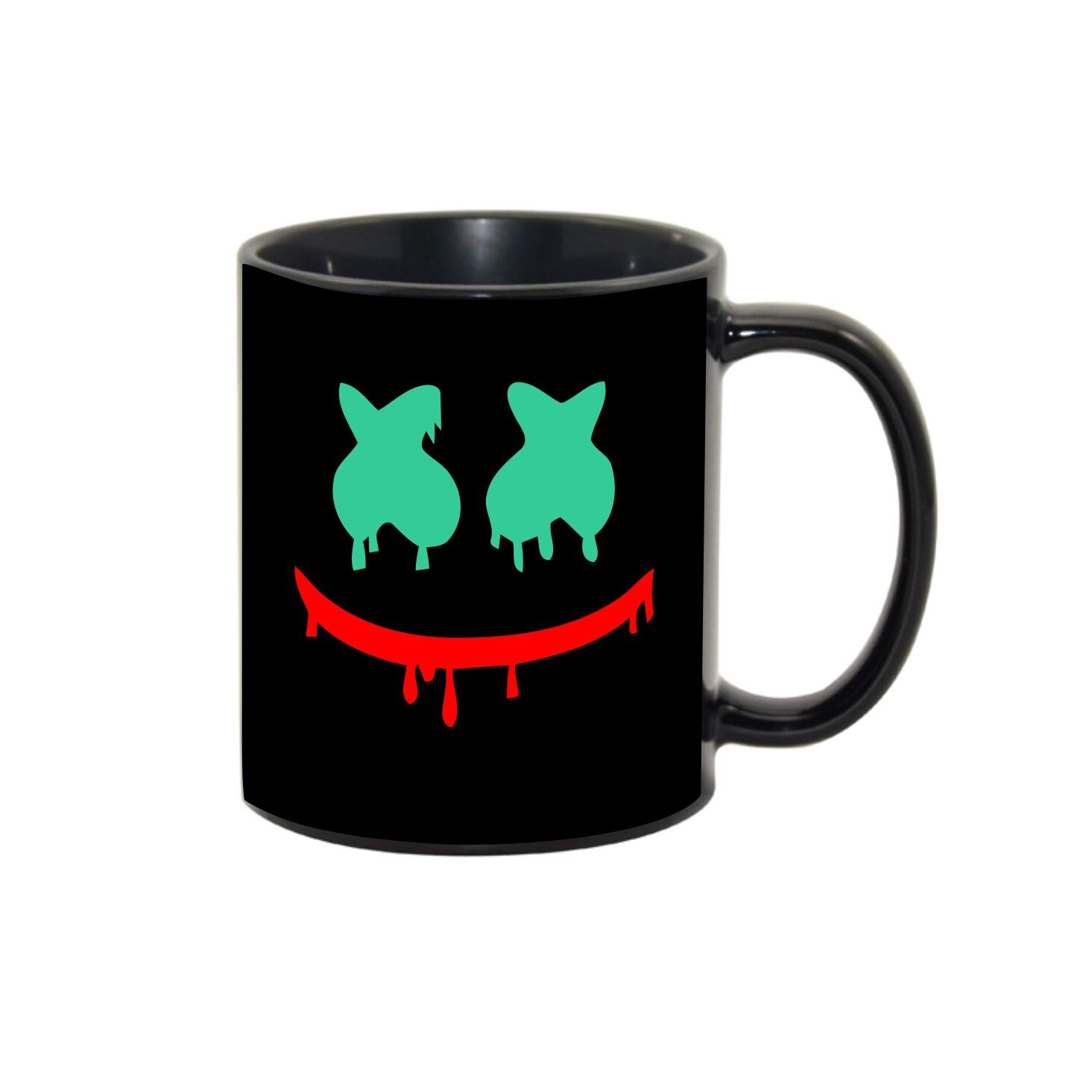 Cana personalizata Marshmallow,ceramica neagra, 330ml