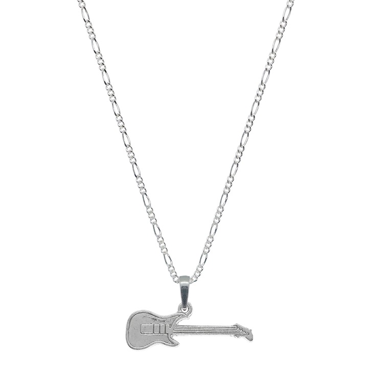 Lantisor argint personalizat pandantiv Chitara 10093FIG31370 Dras 9046, Argintiu