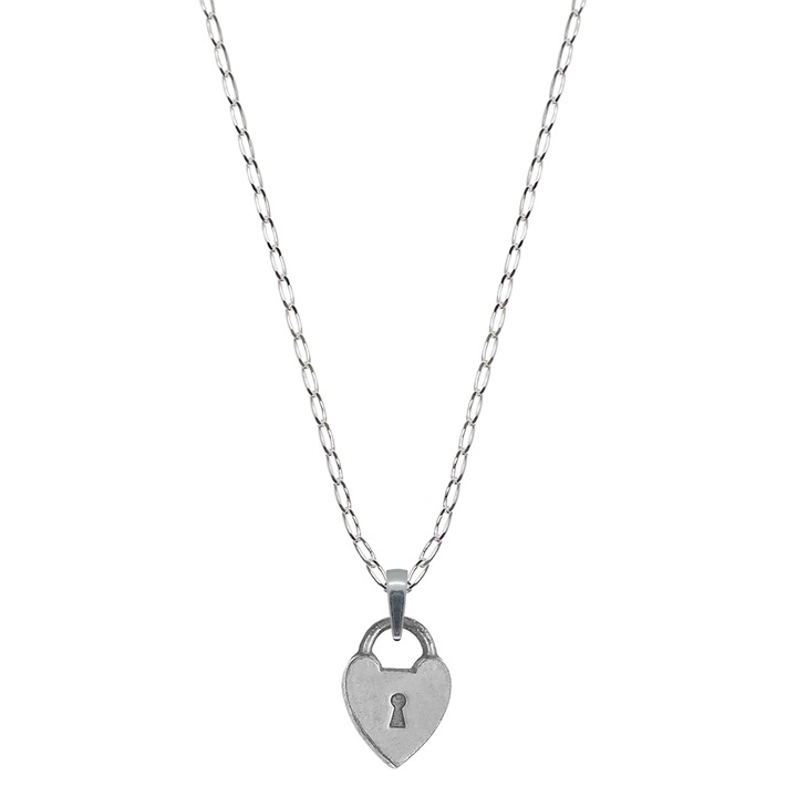 Személyre szabott ezüst lánc medál Lock 10108FIG01305 Dras 9051, Ezüstszín