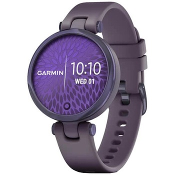 Ceas smartwatch Garmin LILY, Midnight Orchid/Deep Orchid, curea silicon Ceas smartwatch Garmin LILY, Midnight Orchid/Deep Orchid, curea silicon