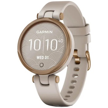 Ceas smartwatch Garmin LILY, Rose Gold /Light Sand, curea silicon Ceas smartwatch Garmin LILY, Rose Gold /Light Sand, curea silicon