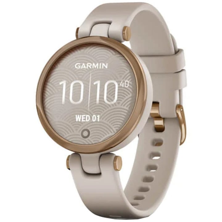Часовник Smartwatch Garmin LILY, Rose Gold /Light Sand, Силиконова каишка