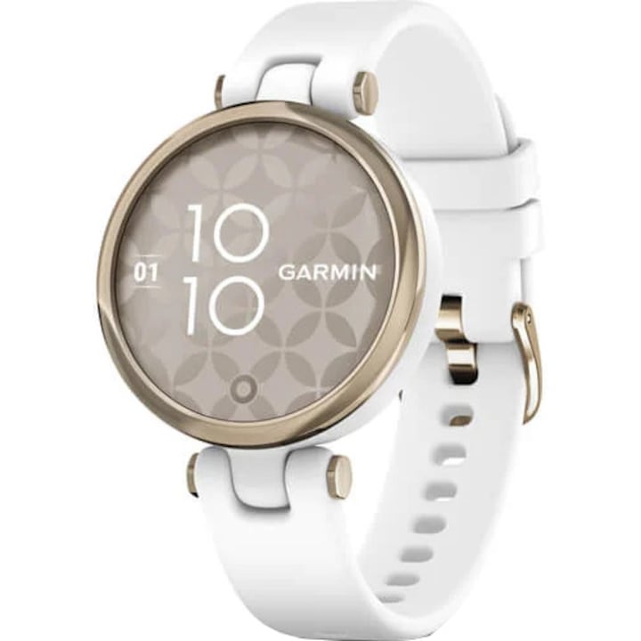 Часовник smartwatch Garmin LILY, Cream Gold/White, Силиконова каишка