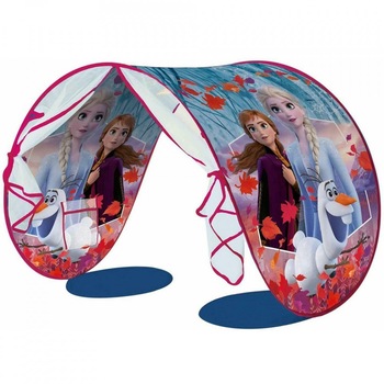 Cort pentru pat cu Frozen II Elsa si Ana , are lumina de veghe cu Led , pentru fete , ATS Cort pentru pat cu Frozen II Elsa si Ana , are lumina de veghe cu Led , pentru fete , ATS