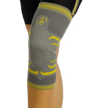 Orteza de genunchi cu suport siliconic pentru rotula, Marime M, Circumferinta Genunchi 36-38 cm, Morsa Cyberg Orteza de genunchi cu suport siliconic pentru rotula, Marime M, Circumferinta Genunchi 36-38 cm, Morsa Cyberg