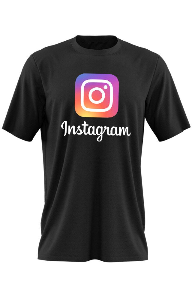 Tricou Instagram, Negru